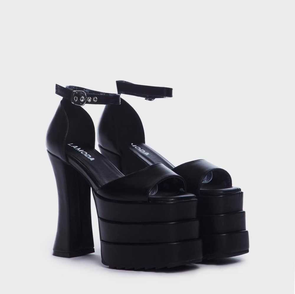 Lamoda Strike Again Chunky Platform Sandals - Picture 2 of 5